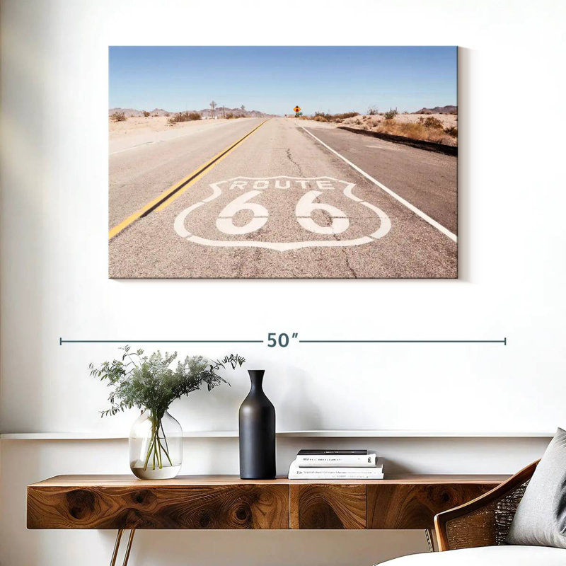 Mehar American West Route 66, H 26 po x l 39 po
