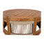 Table basse d'extérieur en bois d'acacia 27,95 po