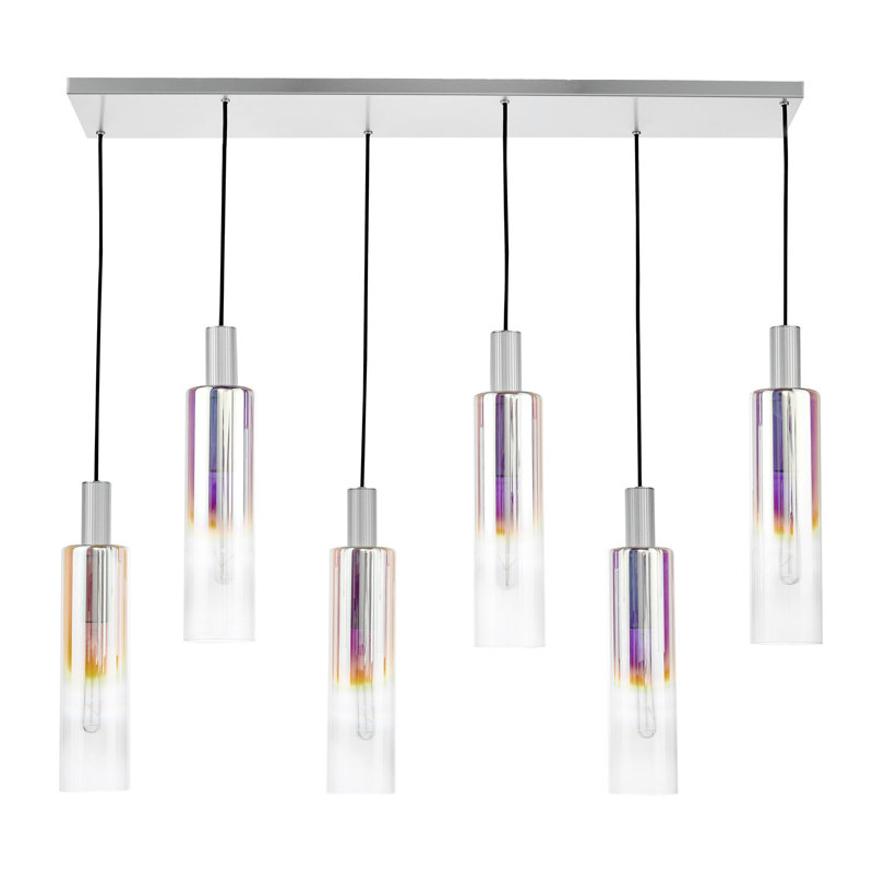 Crumbie 6 - Light Pendant, Silver, Iridised