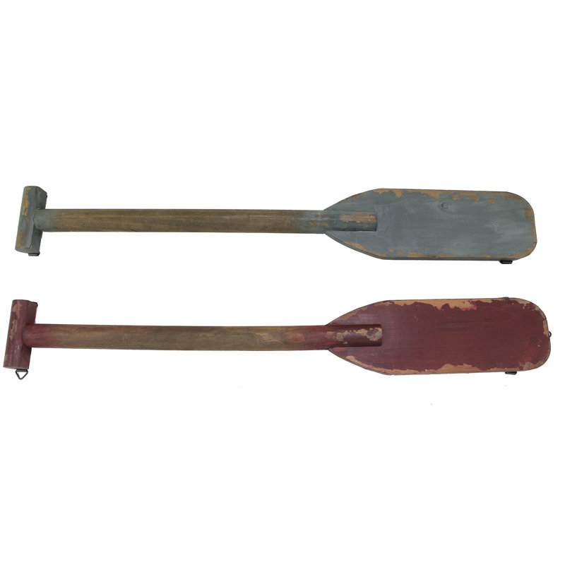 Ensemble de 2 décorations murales à raquettes, H 4 po x l 31,5 po x p 1,5 po