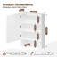 50mm W 70mm H Wall Mounted Required Medicine Cabinet Mirror 4 Adjustable-137928580
