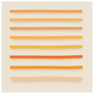 Édredon à rayures orange