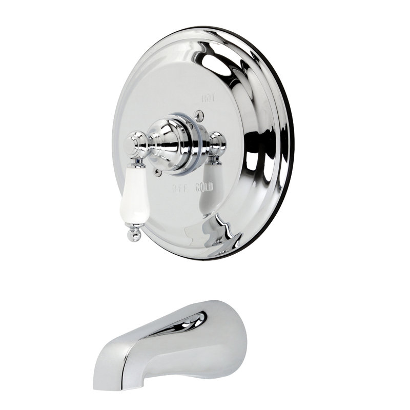 Kingston Brass Vintage Single-Handle Pressure Balanced Tub Faucet, Polished Chrome