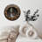Wooden Wall Clock Tree Roots River Landscape