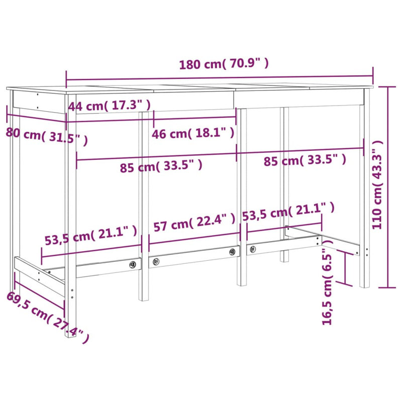 Dining Set, Natural