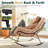 2-pieces Oversized Rocking Seating Group With Cushion And Table-676193700