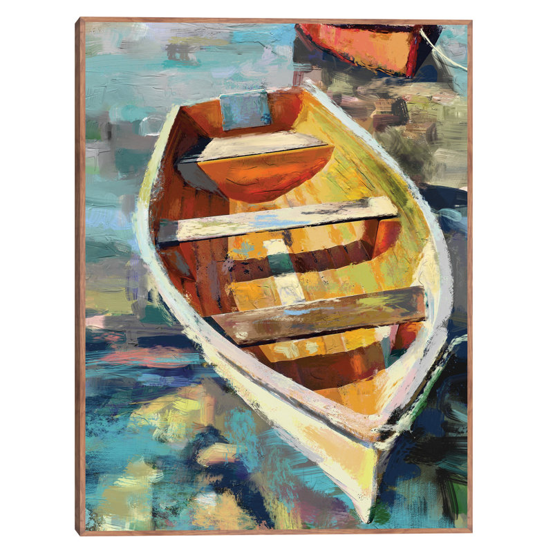 Coastal Breeze Blue and White Canvas Art Print, 31" x 31"