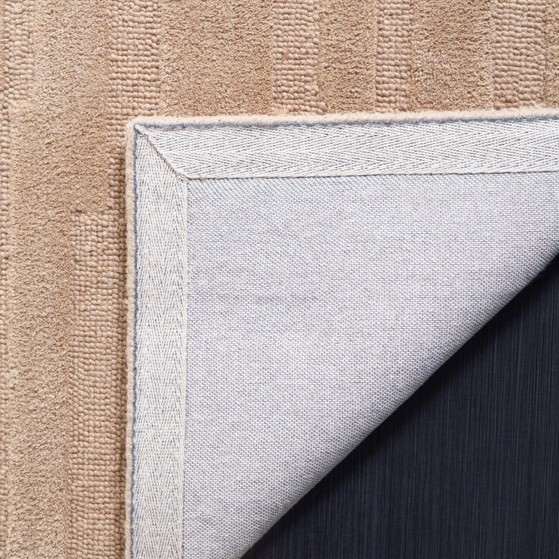 Elona Hand Tufted Cotton/Wool Taupe Rug, Rectangle de 5 pi x 8 pi