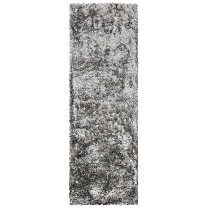 Morrell Shag Hand Tufted Performance Solid Color Rug, Runner 2'3" x 8'