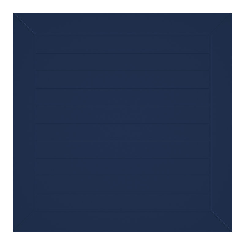 31.5" Outdoor Square Dining Table, Navy Blue