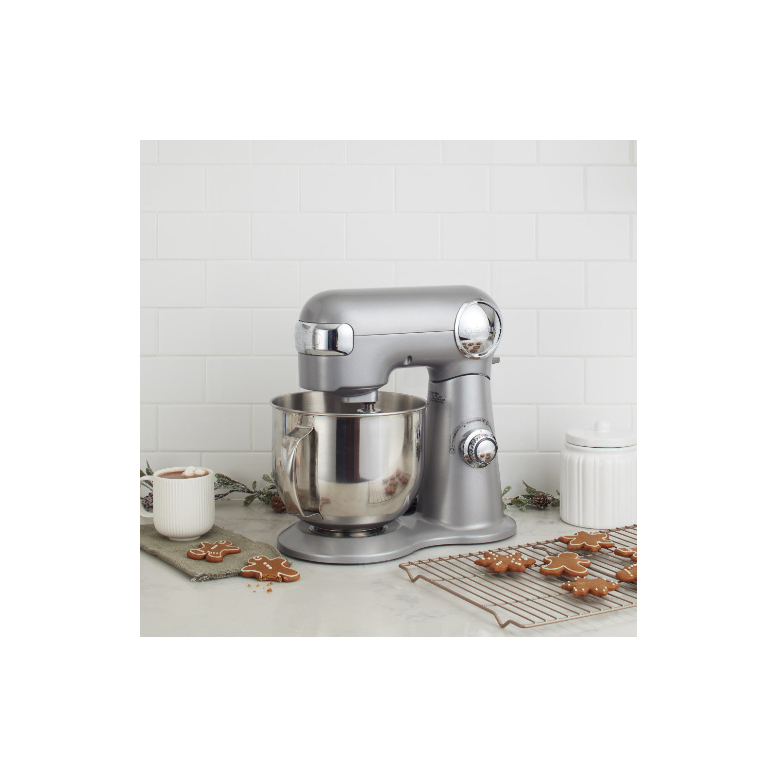 Cuisinart 12 Speed 5.5 Qt. Stand Mixer, Silver Lining