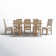Hudson Trestle Dining Table with Upholstered and Wood Chairs