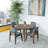 Wardlaw 4 - Person Solid Wood Top Four Leg Dining Set-298600382-298600377