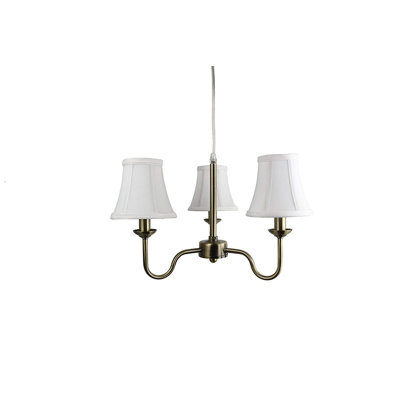 Lustre 3 lumières à abat-jour Luisa