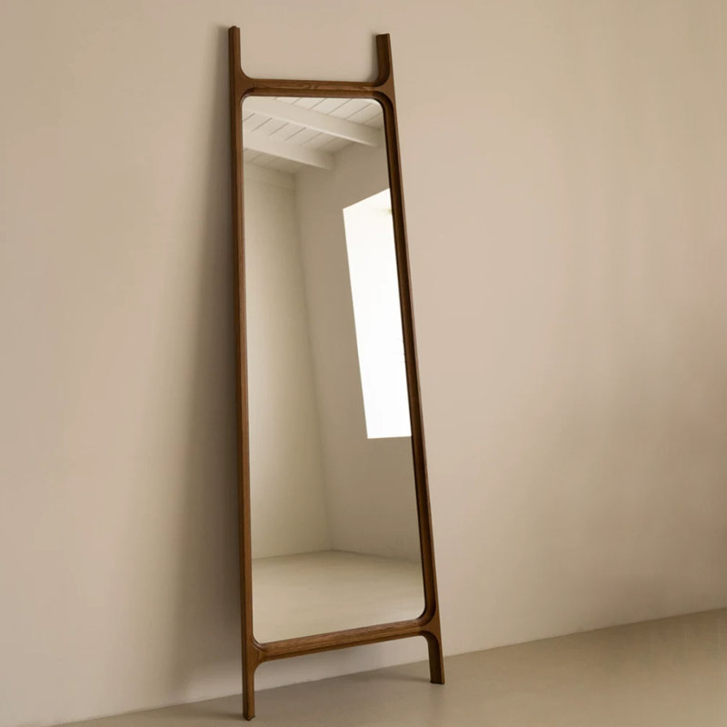 Trapezoid Solid Wood Full Length Mirrors