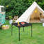 Table pliante 34 ", table pliante portative avec pieds pliables pour le camping, le pique-nique, le bureau