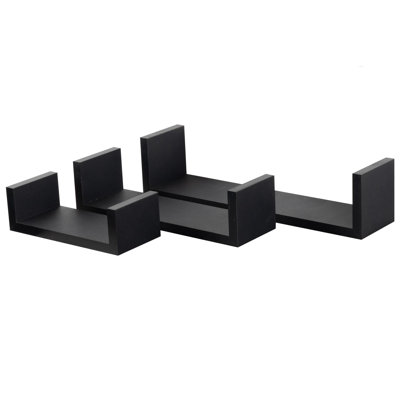 3 Piece Solid Wood Floating Shelf