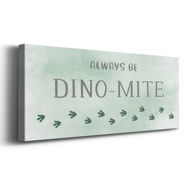 Dino-Mite - reproduction sur toile tendue, H 20 po x l 50 po x P 1,5 po
