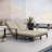 Hoyt Outdoor Metal Double Chaise Lounge-338882838