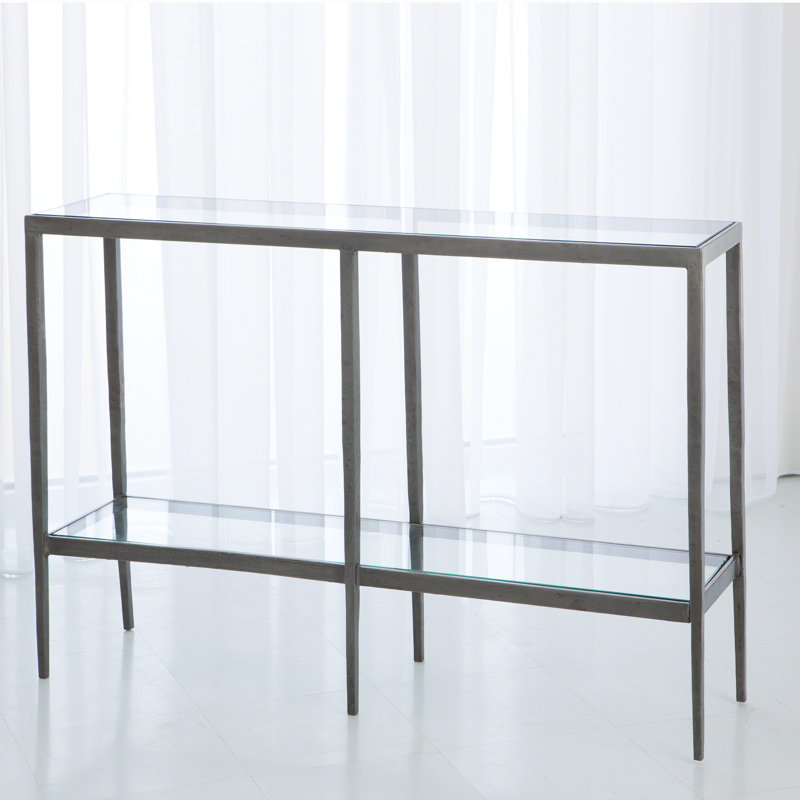 Laforge Console, Iron/Braised Brass