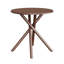 Table d'appoint 23,6 pouces à pieds croisés en bois rustique pour petits espaces-131373250