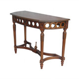 Demilune 47'' W Solid Wood Console Table