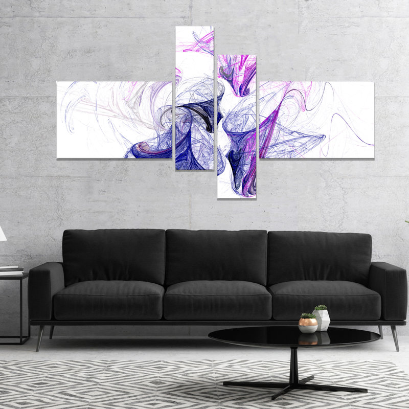 « color fumée purple », impression à multiples images sur toile