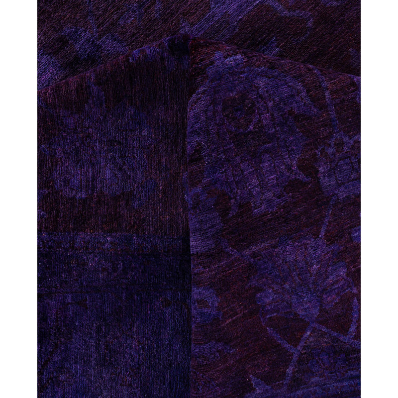 Overdyed One-of-a-Kind 12' 0" X 17' 9" Hand Knotted Area Rug