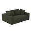 Canapé 102,4 po 102 po 4 places en velours côtelé rembourré avec support stable de 1000 lb et coussins multiples-824688037