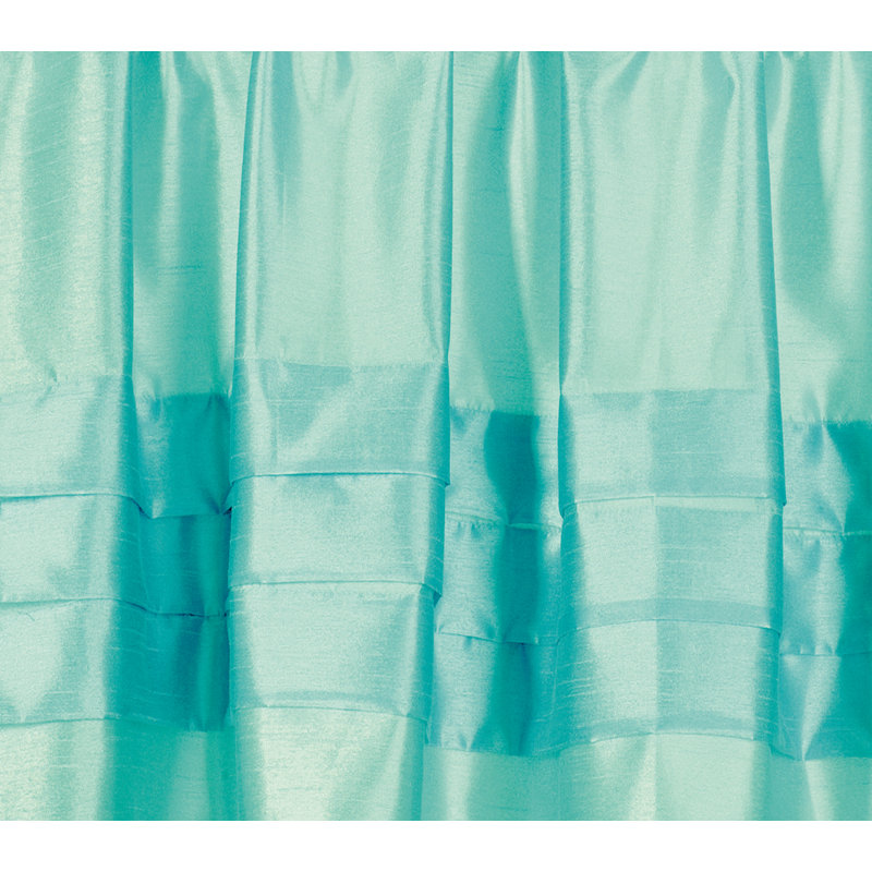 Stolz Tailored Window Valance, Aqua