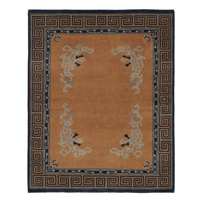 Art Deco Handmade Wool Area Rug