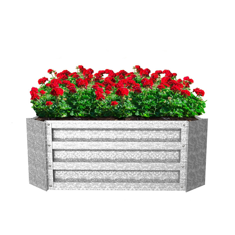 Medium Galvanized Iron Raised Garden Bed Planter Box
