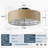 Ceiling Fans With Lights Remote Control, Small Farmhouse Ceiling Fans With Light