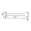 Zurich Double Towel Bar - Wall Mount - 17" Brass/Polished Chrome-897495705