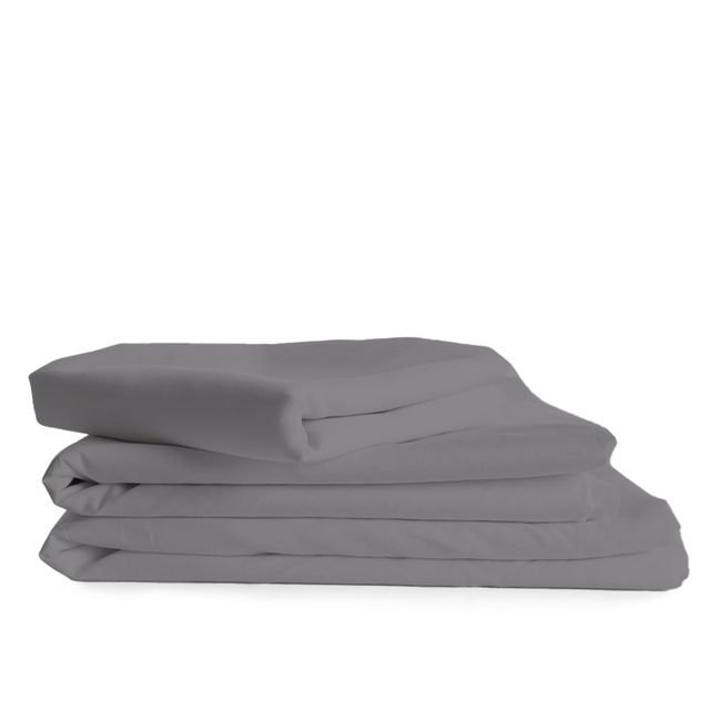 Ensemble de draps rafraîchissant et respirant Hotel Luxurious, Ensemble de draps pour taille de lit très grand c, Gris clair