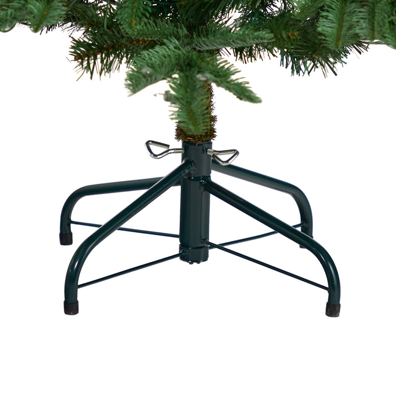 Arbre de Noël artificiel épinette vert 6 pi avec 350 lumières claires / blanches Washington, H 5 pi