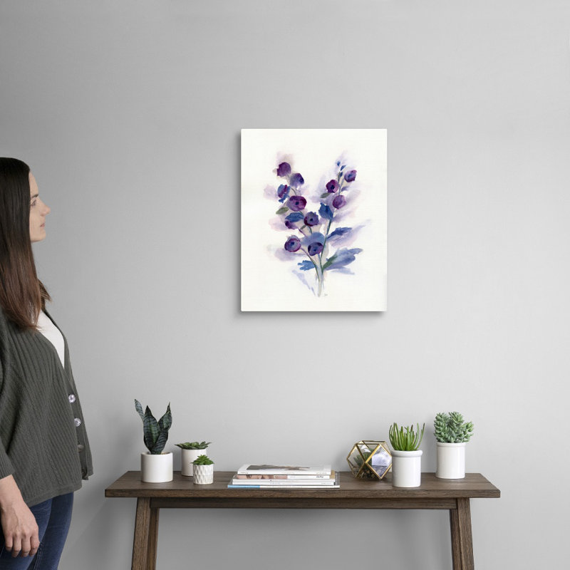 «Pretty in Purple I», reproduction d'art sur toile, H 20 po x l 16 po x P 1,25 po, Toile tendue