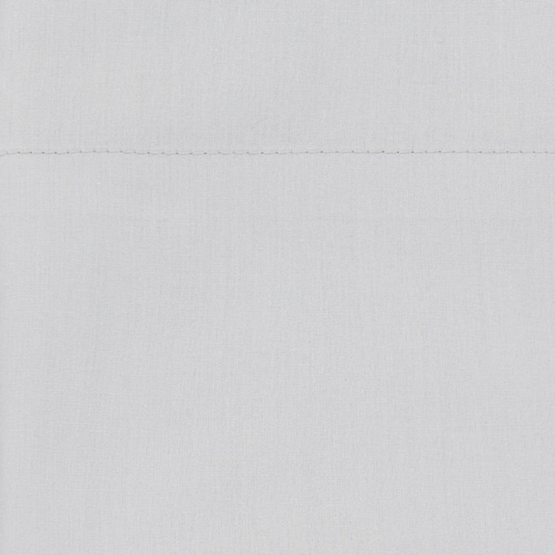 Ensemble de draps en percale de coton 200 fils Bradford, Ensemble de draps pour lit double avec 2 taies d'o, Gris clair uni