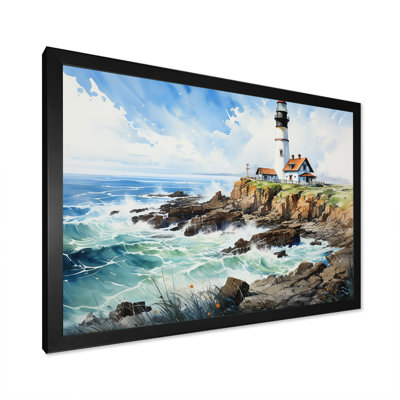 Coastal Light House, paysage sur toile