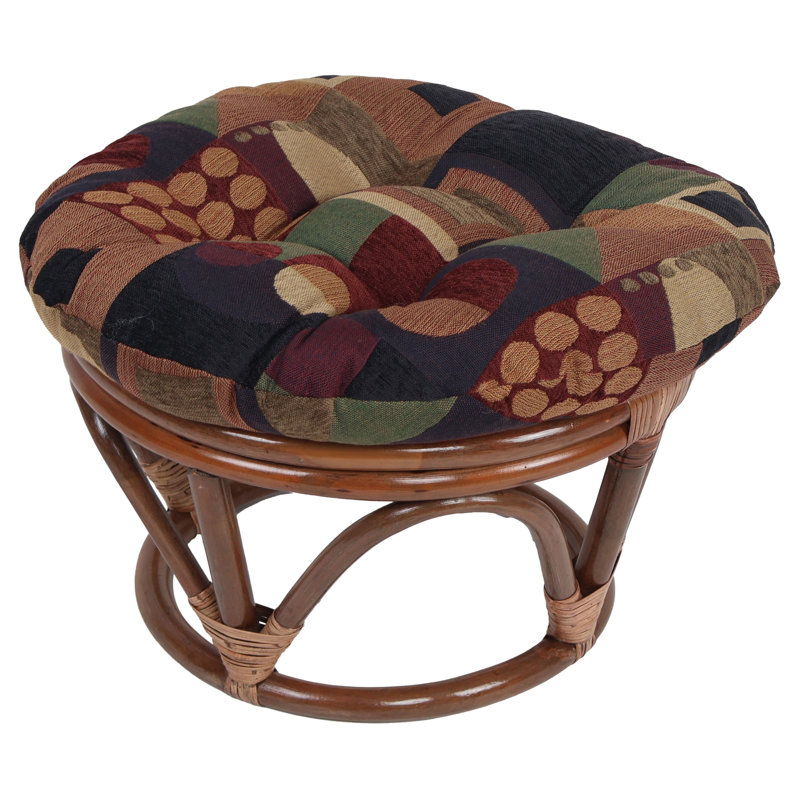 Coussin de repose-pieds 18 po, Motif géométrique multicolore