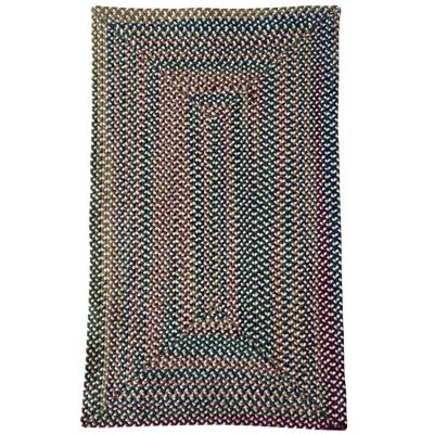 Tapis d'intérieur réversible et multicolore en nylon tressé, polyester et laine Walnut Cove