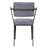 Grey Open Back Upholstered Office Chair-1208649749