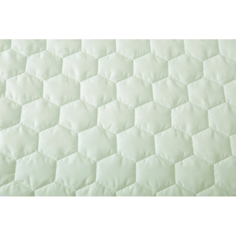 Ensemble de courtepointe en microfibre Better Style Home, Courtepointe pour lit simple + 1 taie décorative , Vert clair