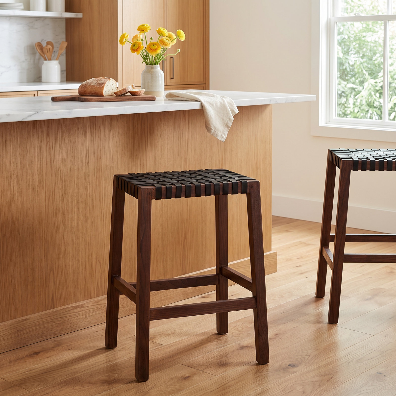 Boulevard 27" Bar Stool, Brown