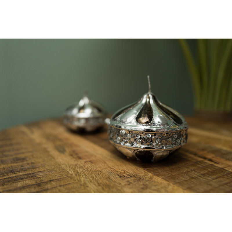 Unscented Novelty Candle, 10cm H x 12cm W x 12cm D