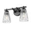 Meuble-lavabo 2 lumières noir mat Andree-123223159