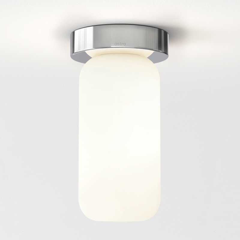 Tacoma 1 - Light Flush Mount, Frosted, Polished Chrome, White (Opal)