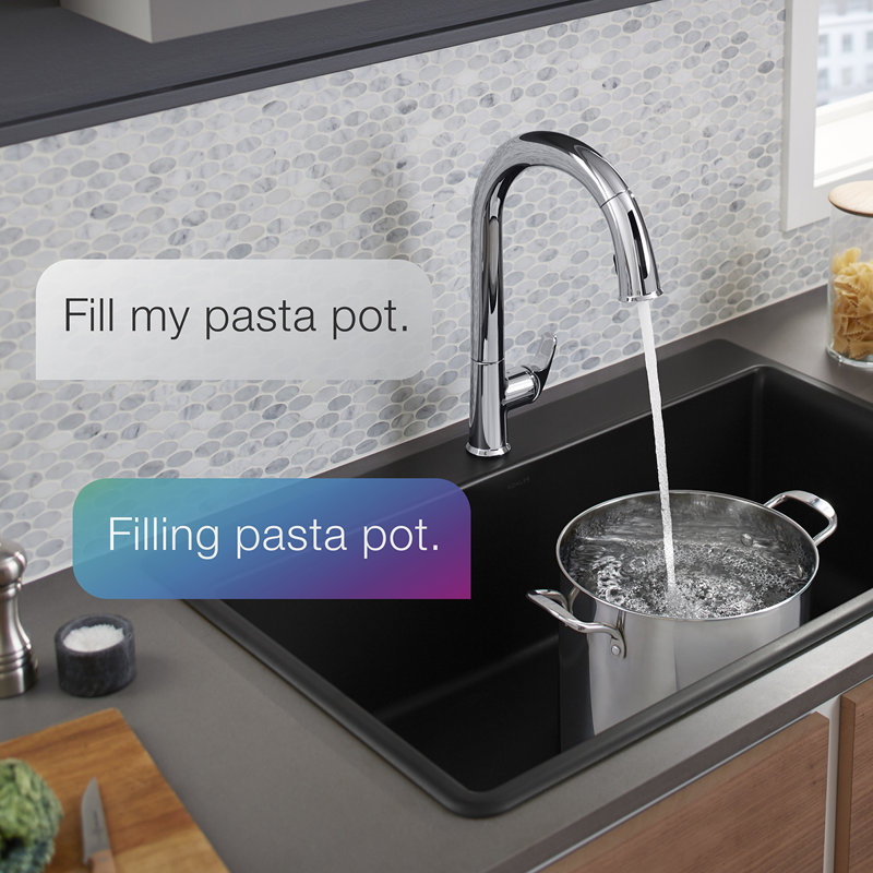 Sensate Kitchen Faucet with Konnect, Polished Chrome