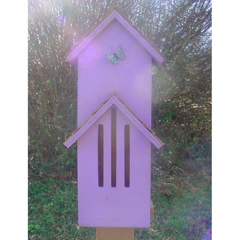Mesrob 23 in x 11 in x 5 in Butterfly House, Lavender