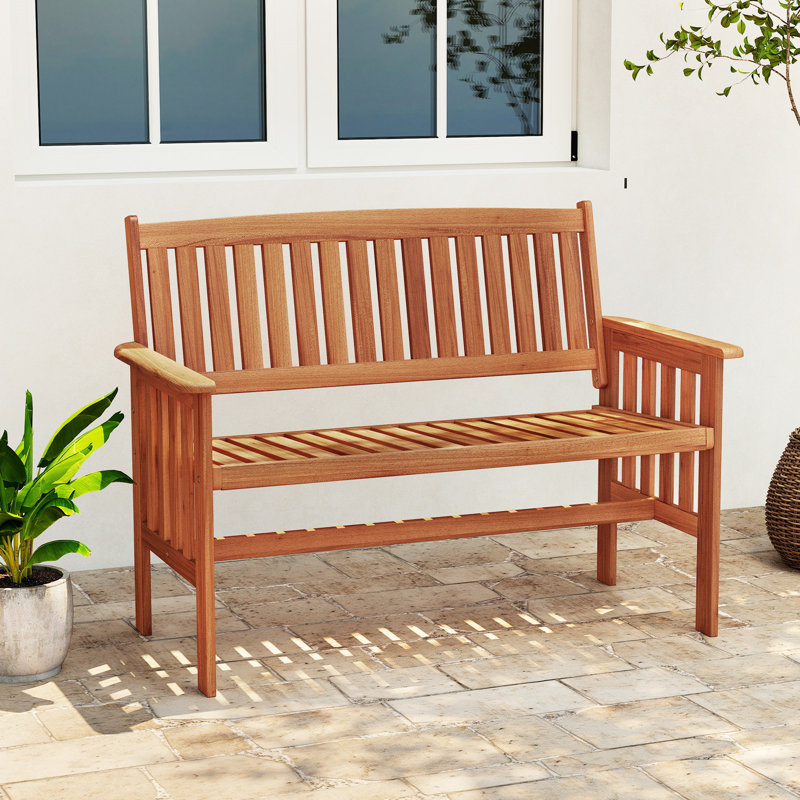 Solid Wood Outdoor Bench